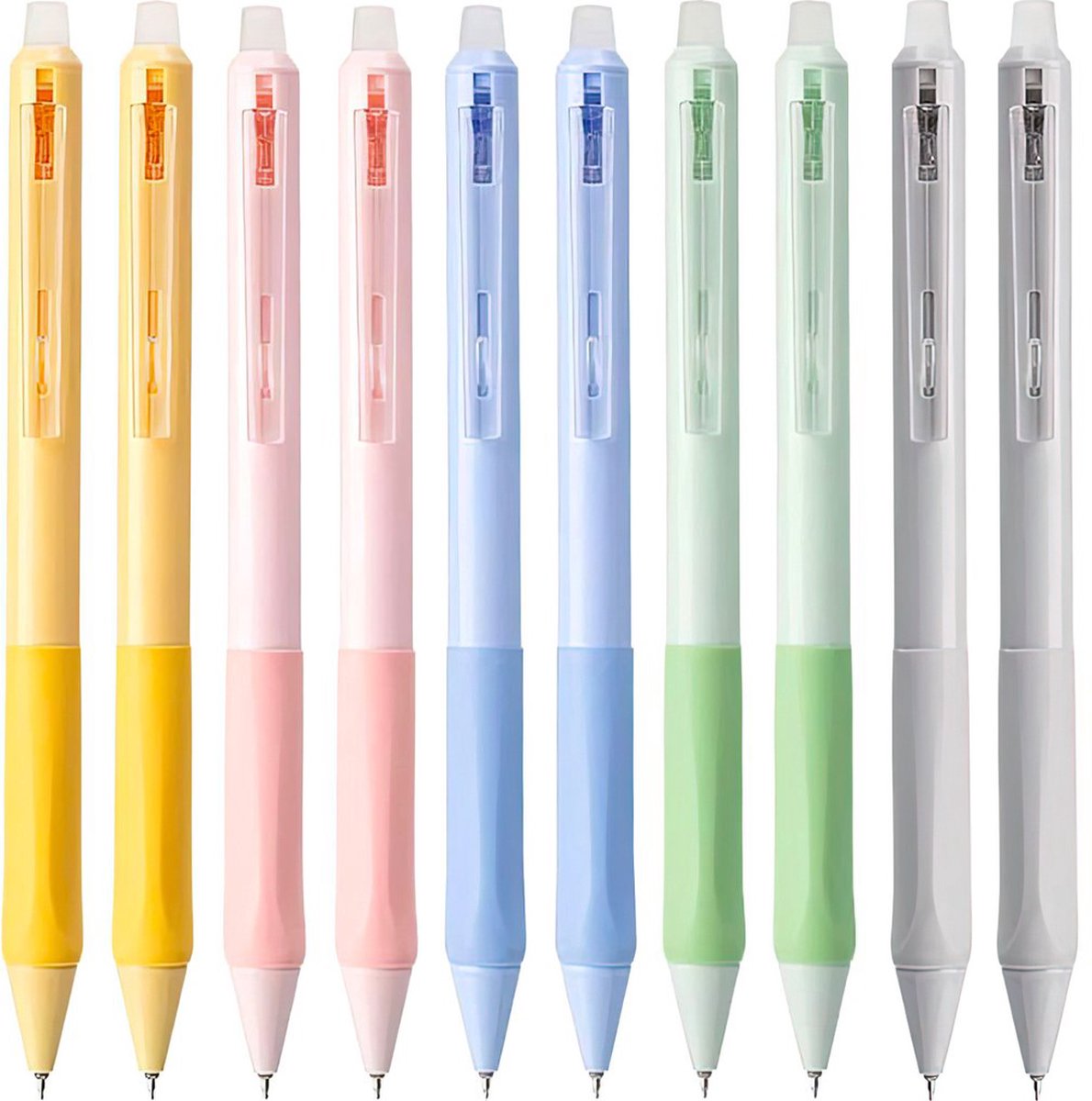 Ainy - Original Uitwisbare Pennen - set van 10 zwarte uitgumbare balpen voor in je etui | middelbare schoolspullen balpennen